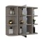 Tuhome Milan Medicine Cabinet, Six External Shelves Mirror, Three Internal Shelves, Light Gray GLZ5592 - alternate 6